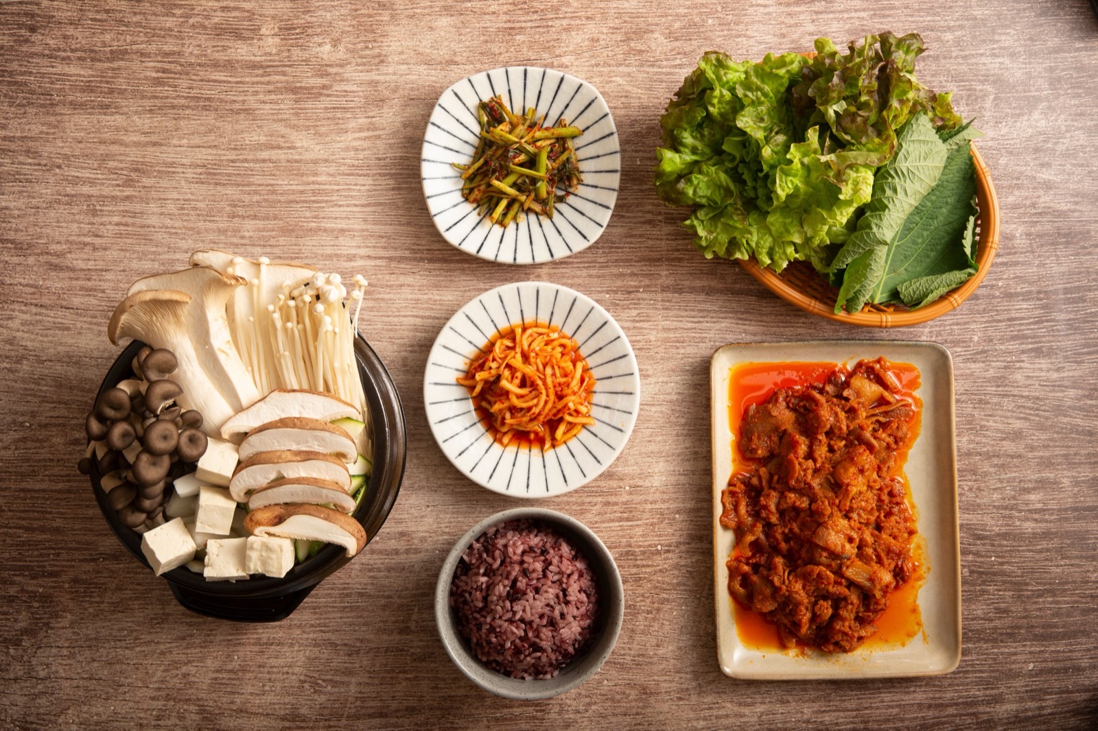 진된장 보쌈 정식