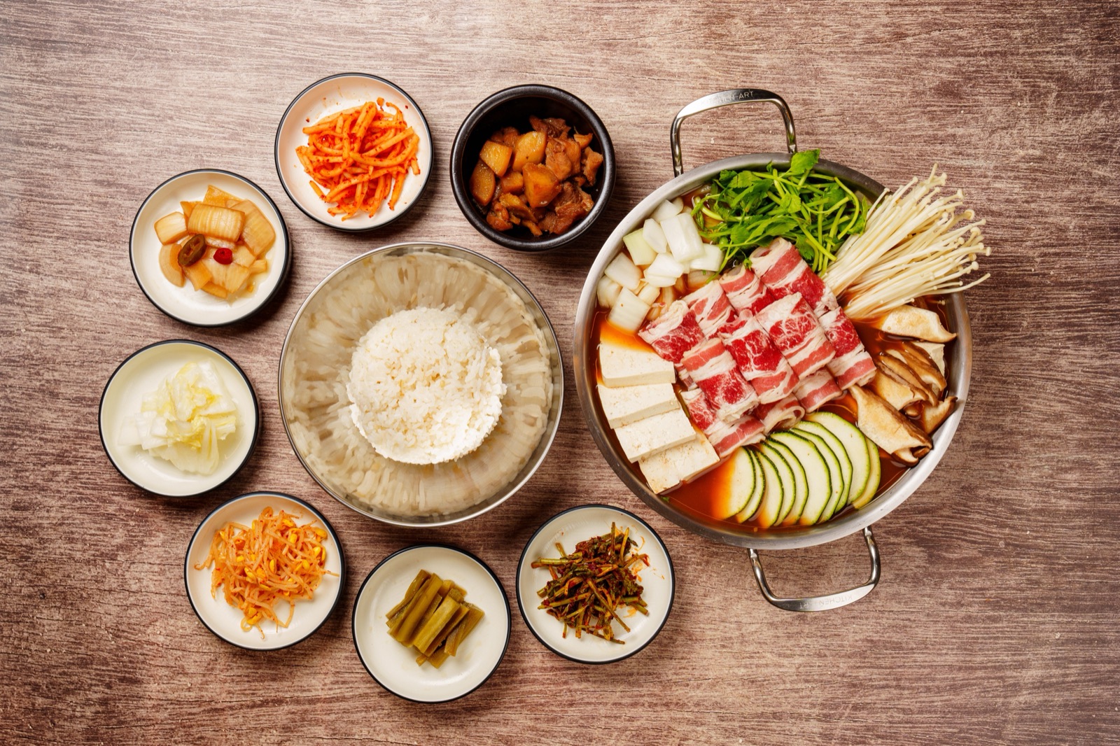 바지락 된장전골